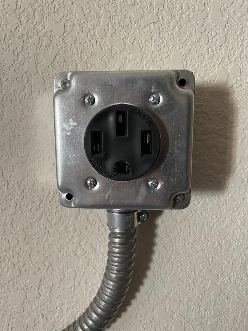 NEMA 14-50 outlet installed for Smart Home Electrical in Carthage